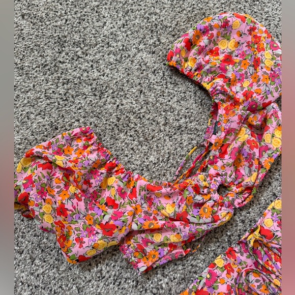 Wild Fable Floral Skirt with Crop Top Size S and XS - Picture 4 of 10